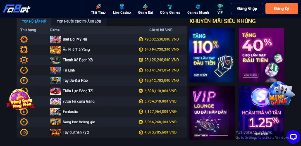 Điền thông tin cá nhân fsbet casino